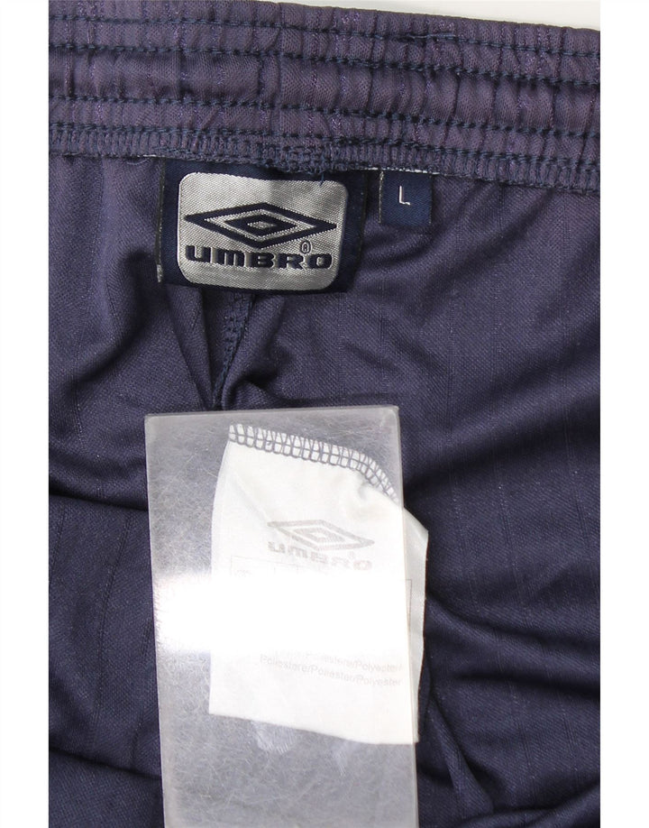 Męskie spodenki sportowe Umbro, duże, granatowe, poliestrowe