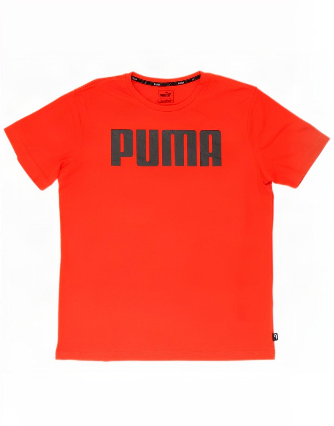 Męska koszulka z grafiką Puma, bawełniana, średnia czerwona