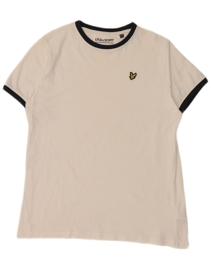 T-shirt chłopięcy LYLE & SCOTT 12-13 lat, biała, bawełniana