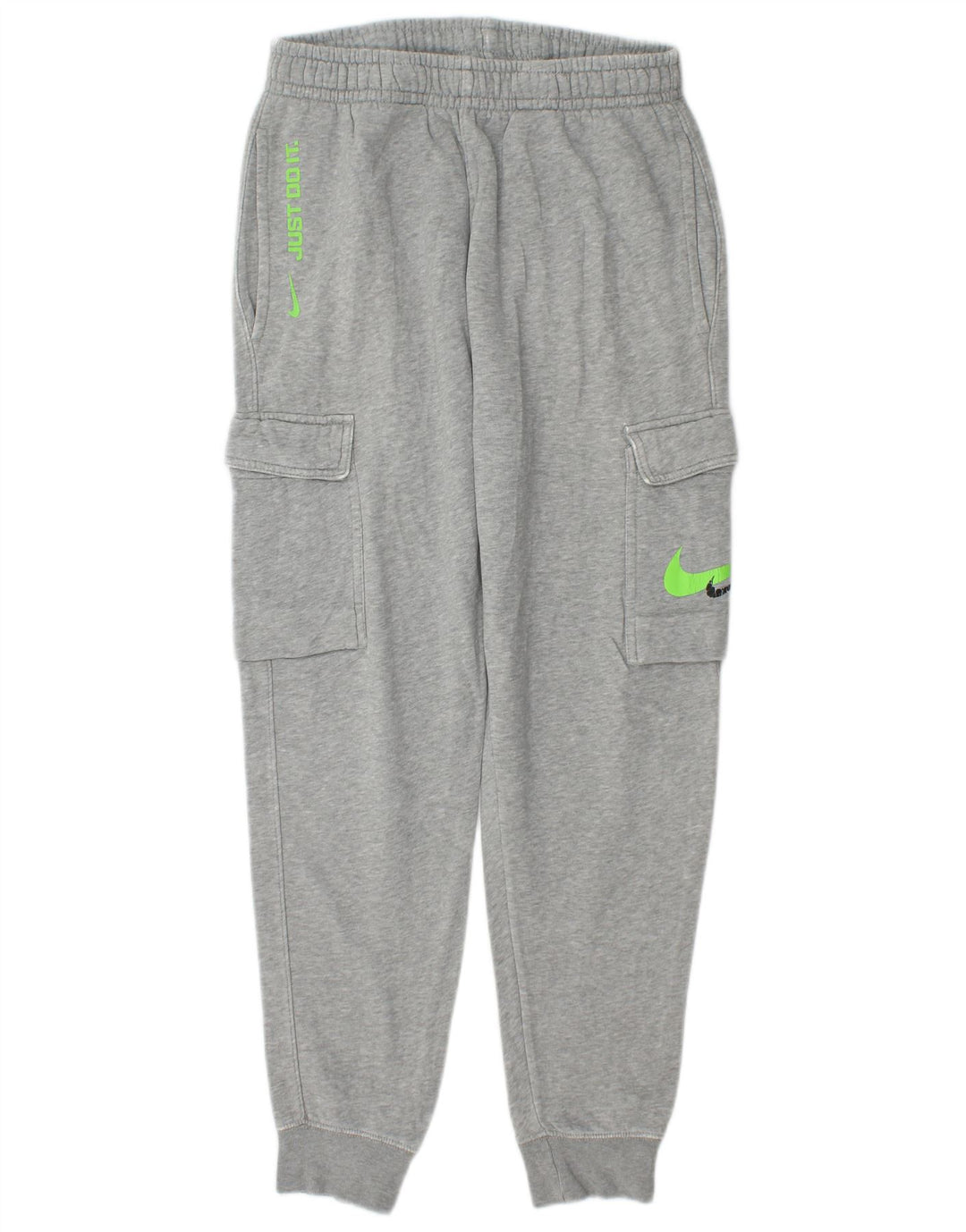 Męskie spodnie dresowe Nike Graphic Cargo, małe, szare, nakrapiane