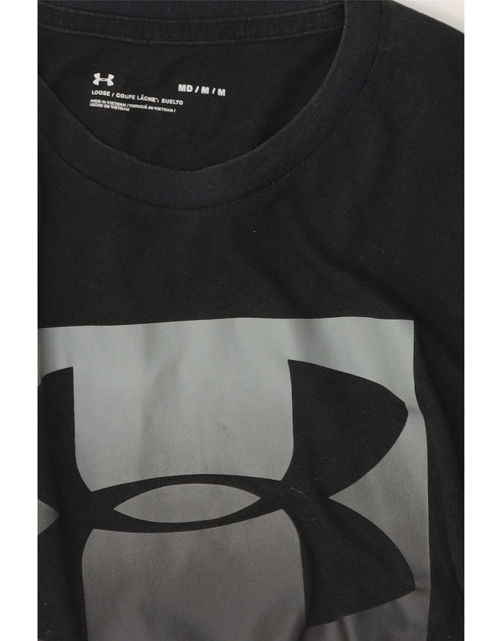 Męski T-shirt z grafiką Under Armour, średni czarny