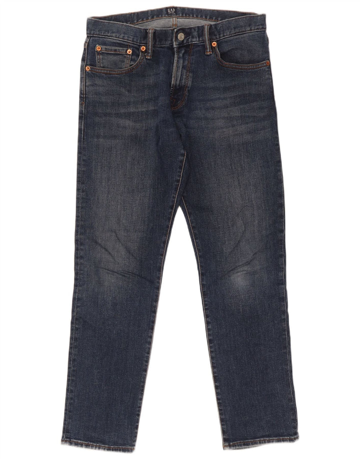 Męskie jeansy Gap Slim W30 L30 Granatowe, bawełniane