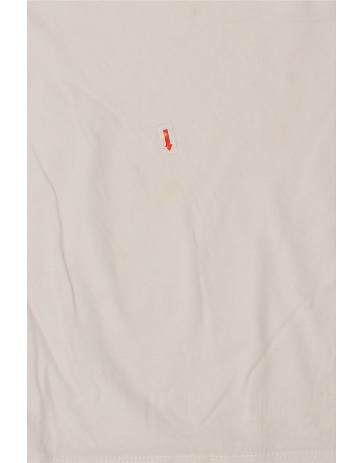 TOMMY HILFIGER Boys T-Shirt Top 7-8 Years White Vintage Tommy Hilfiger and Second-Hand Tommy Hilfiger from Messina Hembry 