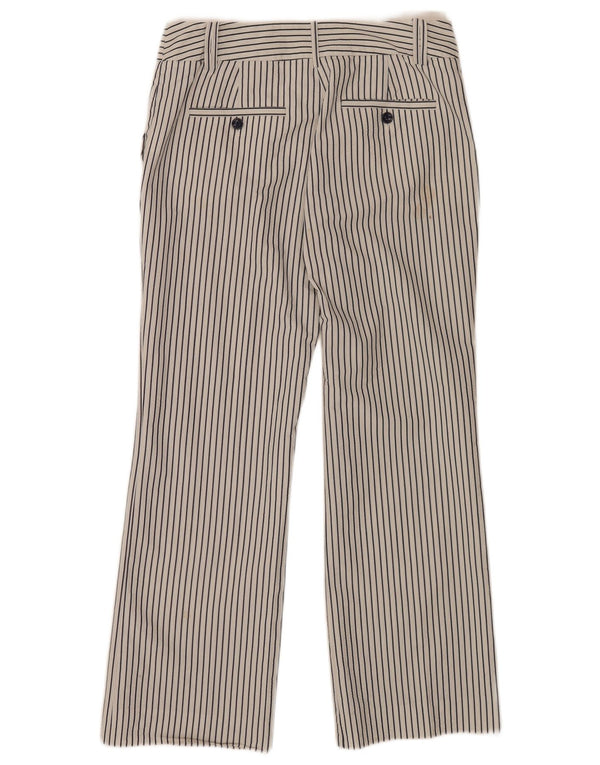 Damskie proste spodnie garniturowe Zara EU 38 Small W28 L29 Czarne prążki