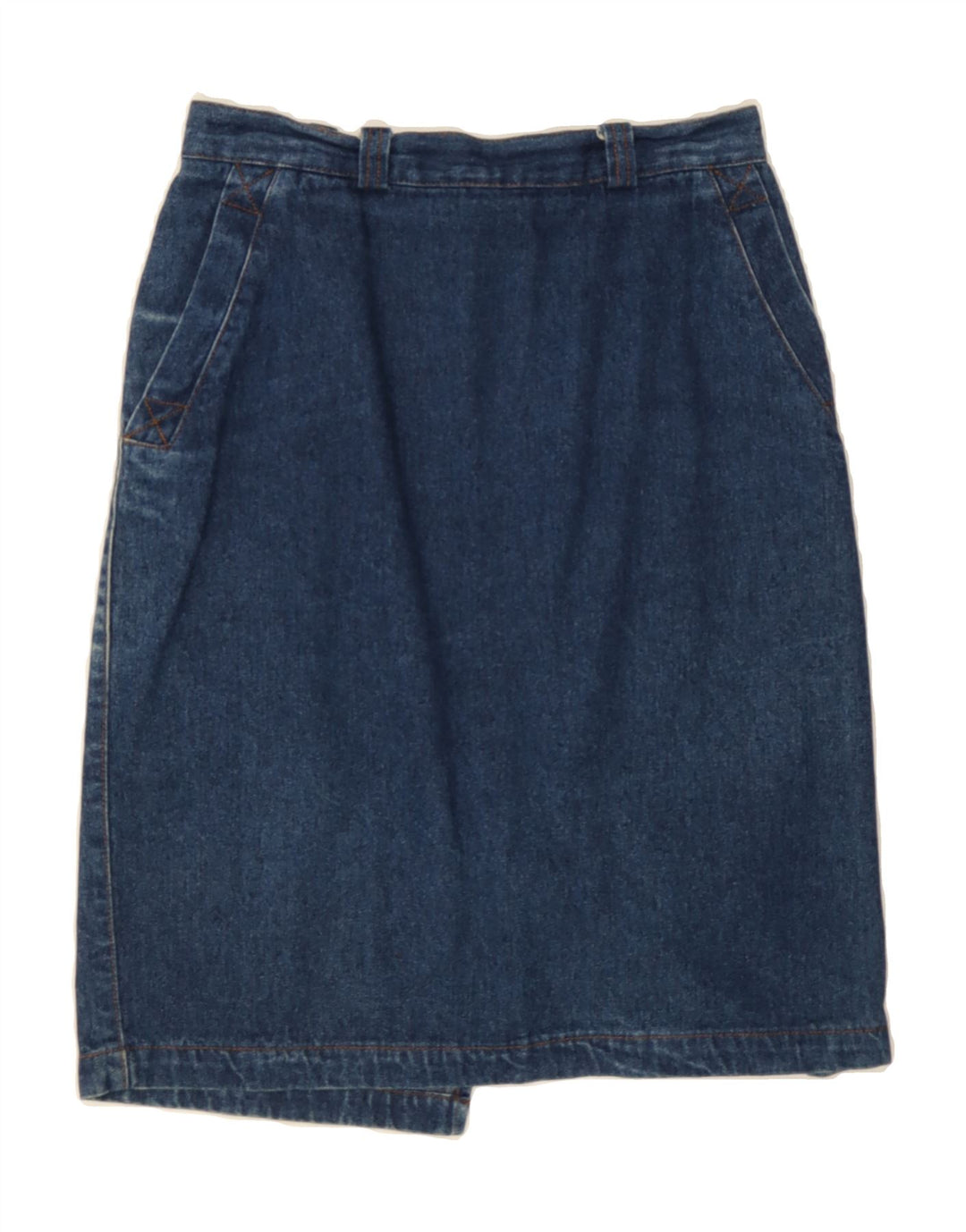 VINTAGE Womens Denim Skirt W28 Medium  Blue Vintage Vintage and Second-Hand Vintage from Messina Hembry 