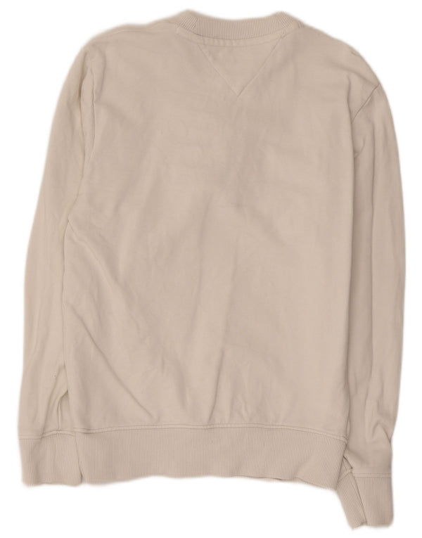 Damska bluza z grafiką TOMMY HILFIGER UK 6 XS, biała bawełna