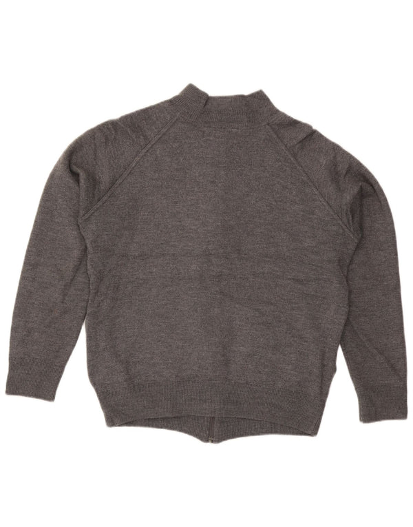 Zara Męski sweter kardigan, duży, szary, wełniany
