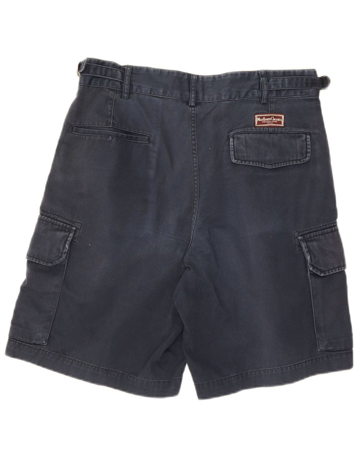 Męskie spodenki cargo Marlboro Classics EU 48 Medium W32 Granatowa bawełna