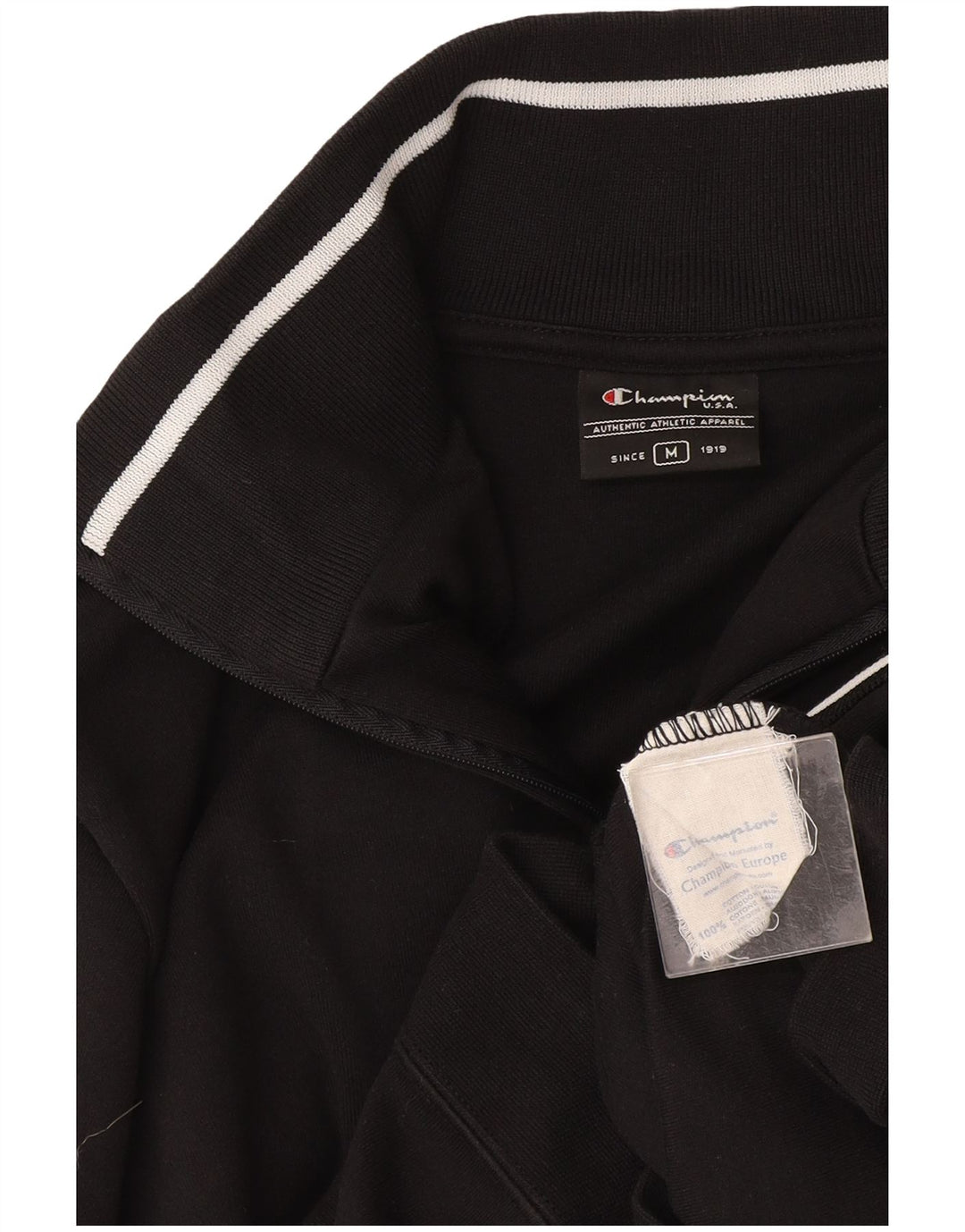 Damska kurtka dresowa Champion UK 14, średnia czarna bawełna