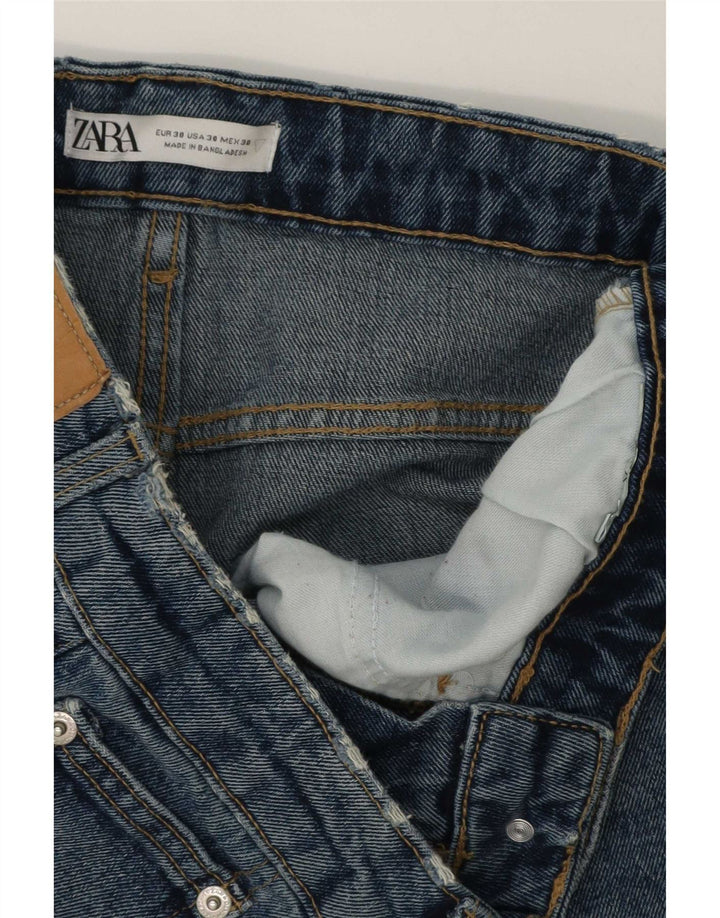 Męskie spodenki jeansowe Zara EU 38 Small W30 Niebieskie