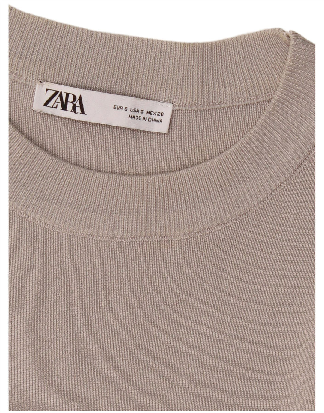 Damska sukienka sweterkowa ZARA UK 8 Small Grey