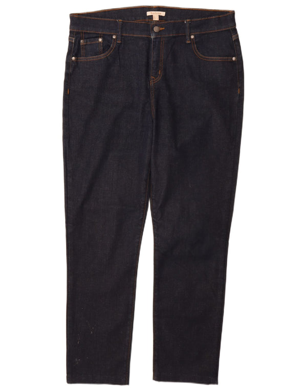 Damskie jeansy proste BARBOUR UK 18 XL W34 L28 Granatowe, bawełniane