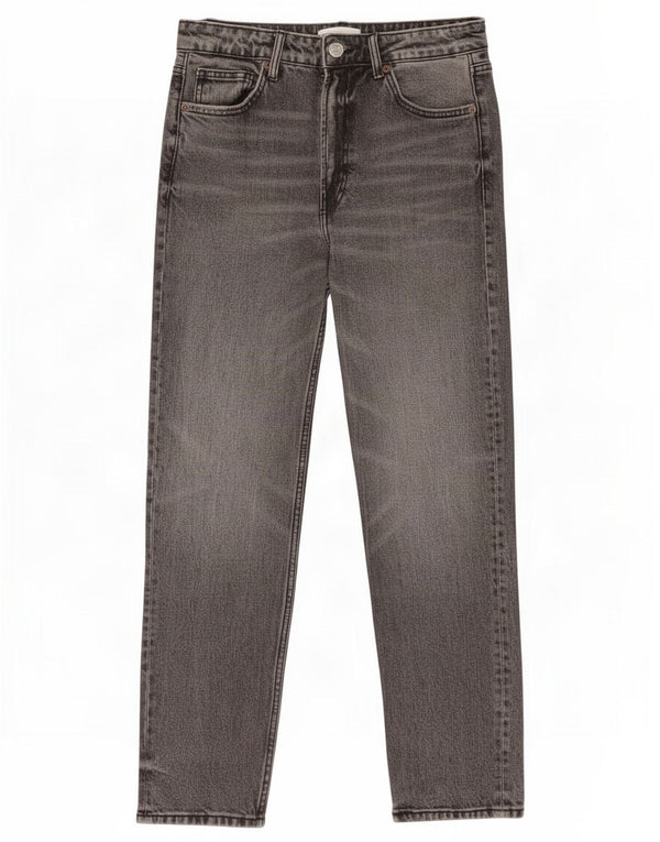 Damskie jeansy zwężane Zara EU 38 Small W28 L27 Szara bawełna