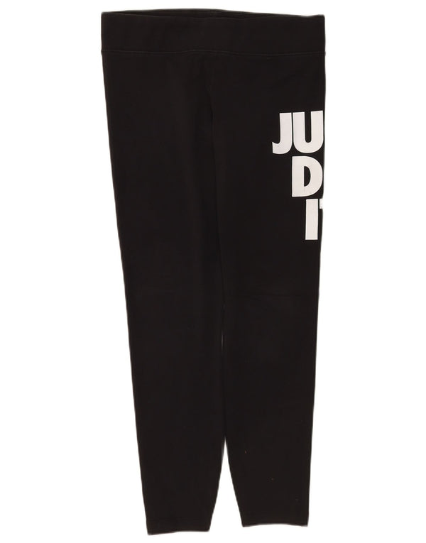Damskie legginsy Nike Graphic UK 16, duże, czarne, bawełniane
