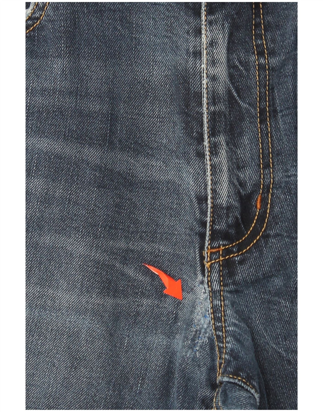 MARLBORO CLASSICS Męskie proste dżinsy W33 L29 Granatowa bawełna