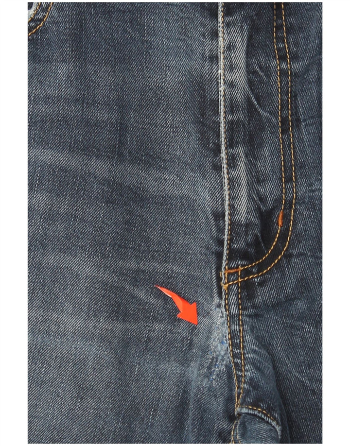 MARLBORO CLASSICS Męskie proste dżinsy W33 L29 Granatowa bawełna