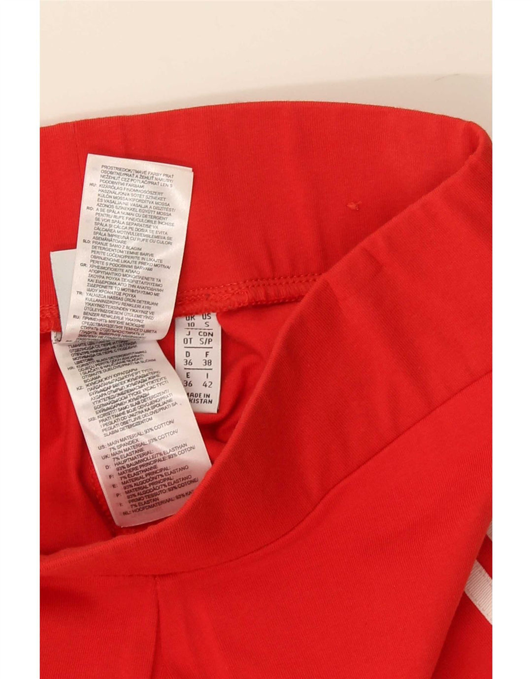 Legginsy Damskie Adidas UK 10 Małe Czerwone Bawełniane