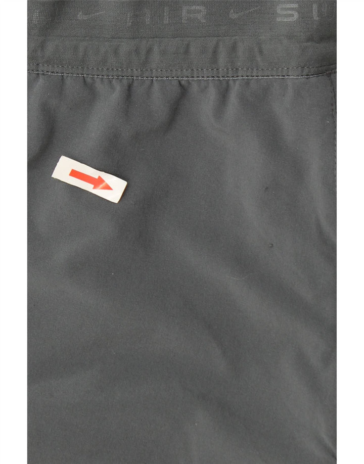 Męskie spodnie dresowe Nike Dri Fit, małe, szare, poliestrowe