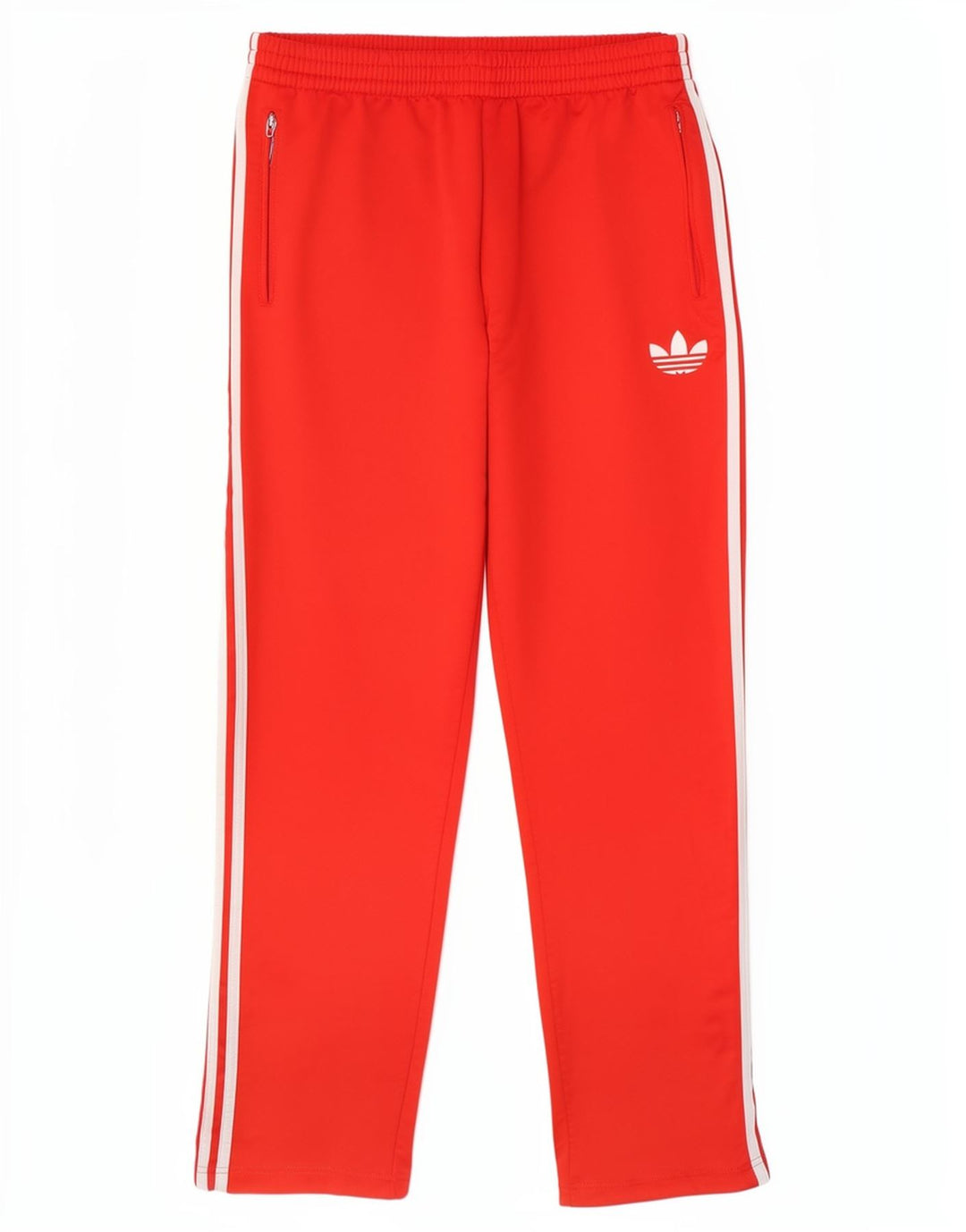 Męskie spodnie dresowe Adidas, średni czerwony poliester