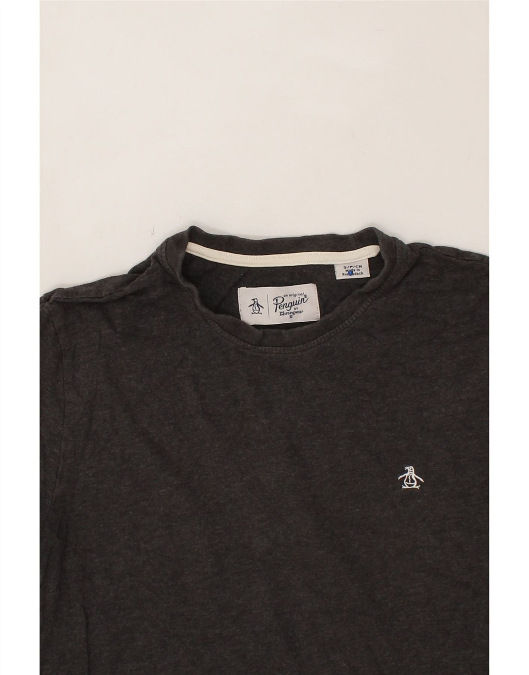 PENGUIN Mens T-Shirt Top Small Grey Cotton Vintage Penguin and Second-Hand Penguin from Messina Hembry 