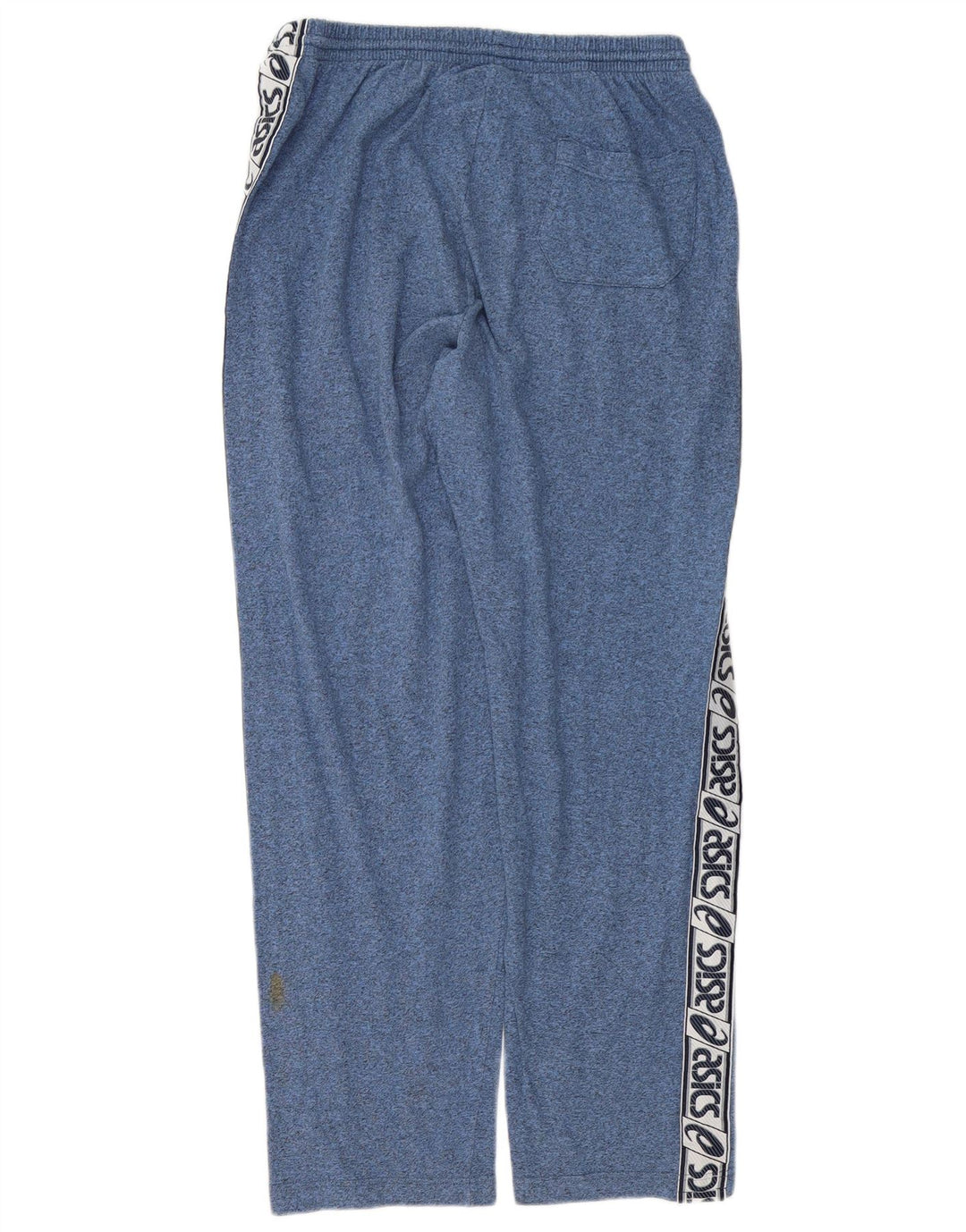 Męskie spodnie dresowe Asics z grafiką, duże, granatowe, bawełniane