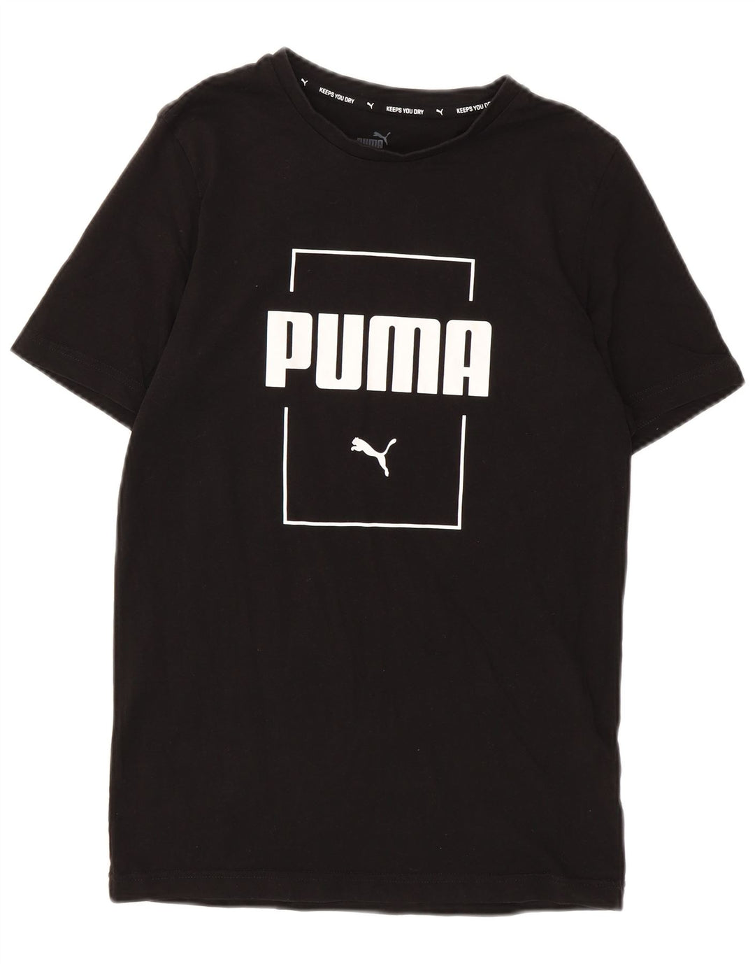PUMA Mens Graphic T-Shirt Top Small Black