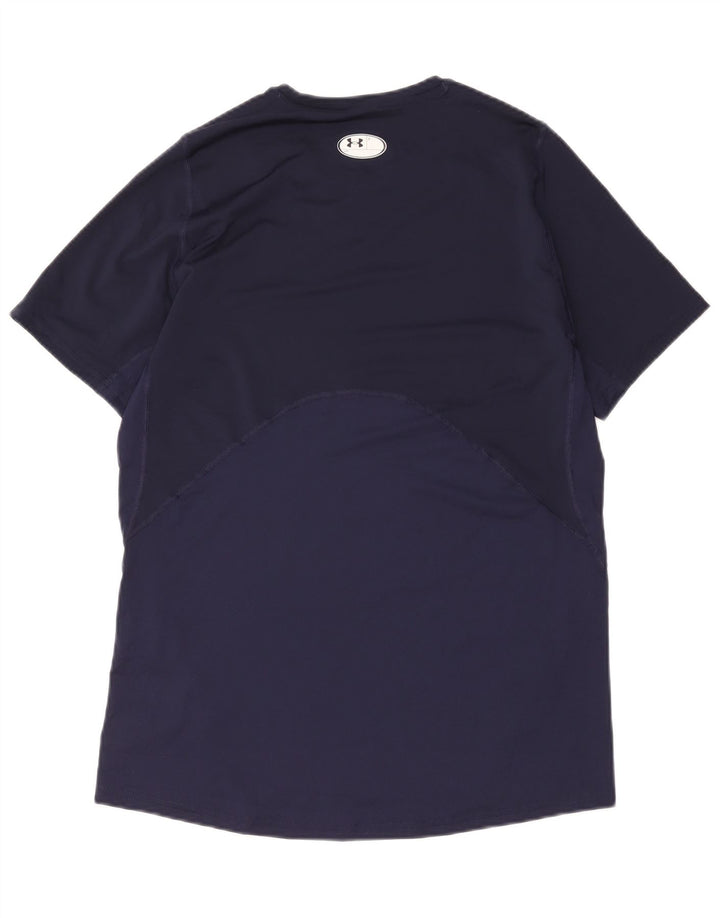 Męska koszulka t-shirt Under Armour Heat Gear, duża, granatowa, z poliestru