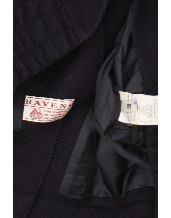 Damska kurtka bomberka oversize Ravens EU 36, mała, granatowa, nowa wełna