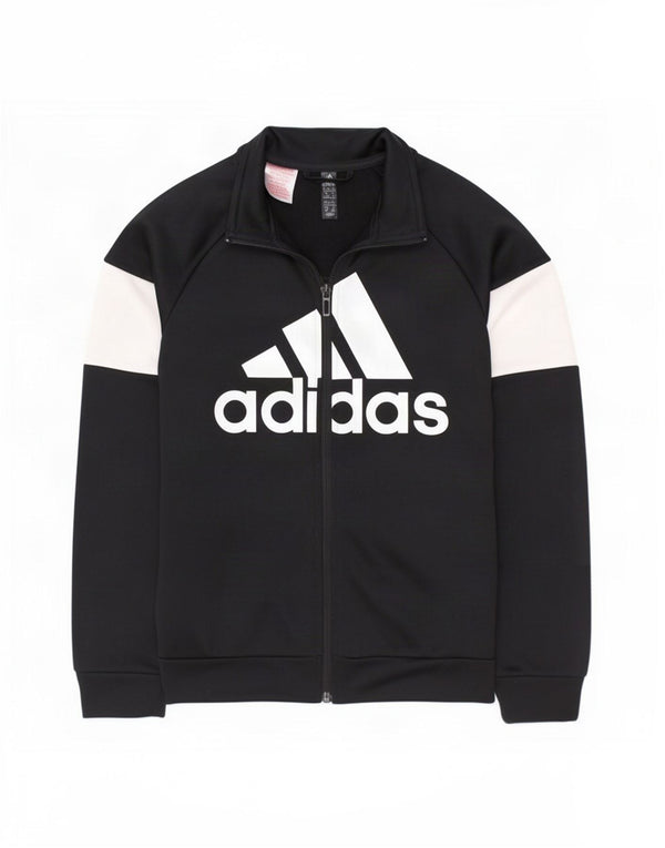 Chłopięca kurtka dresowa Adidas Graphic 9-10 lat w kolorze czarnym