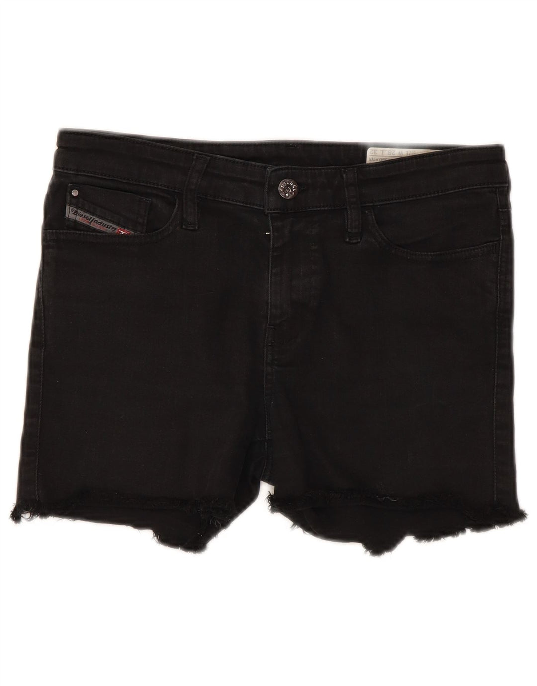 Damskie spodenki jeansowe Diesel Skinzee W28 Średnia czarna bawełna