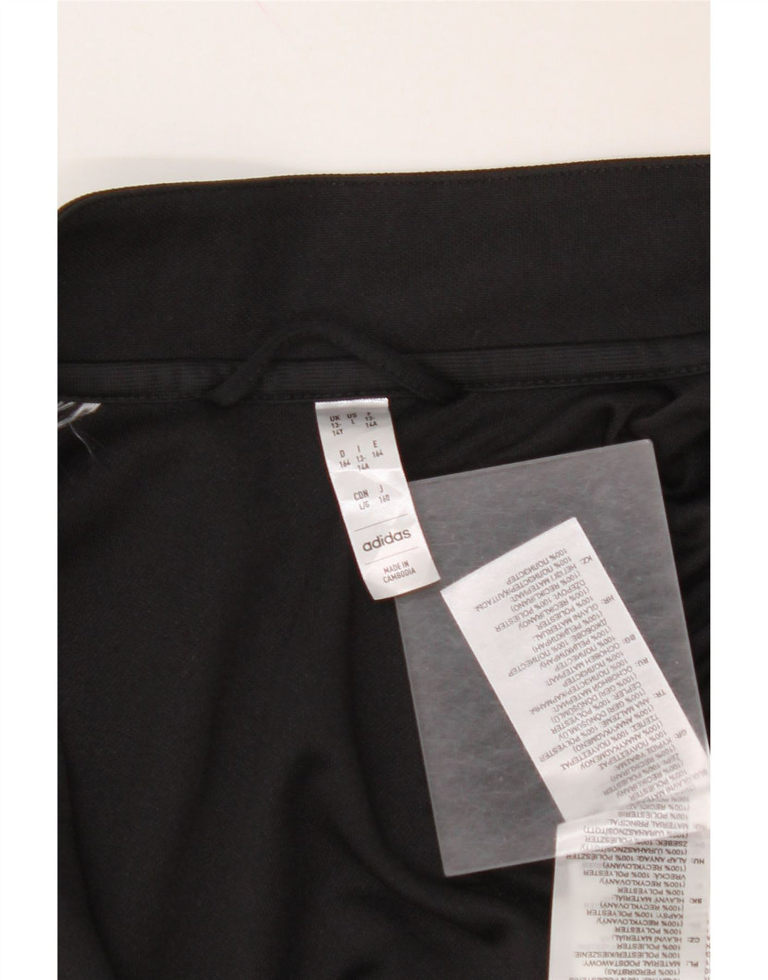 Chłopięca kurtka dresowa ADIDAS Aeroready 13-14 lat, czarna, poliester