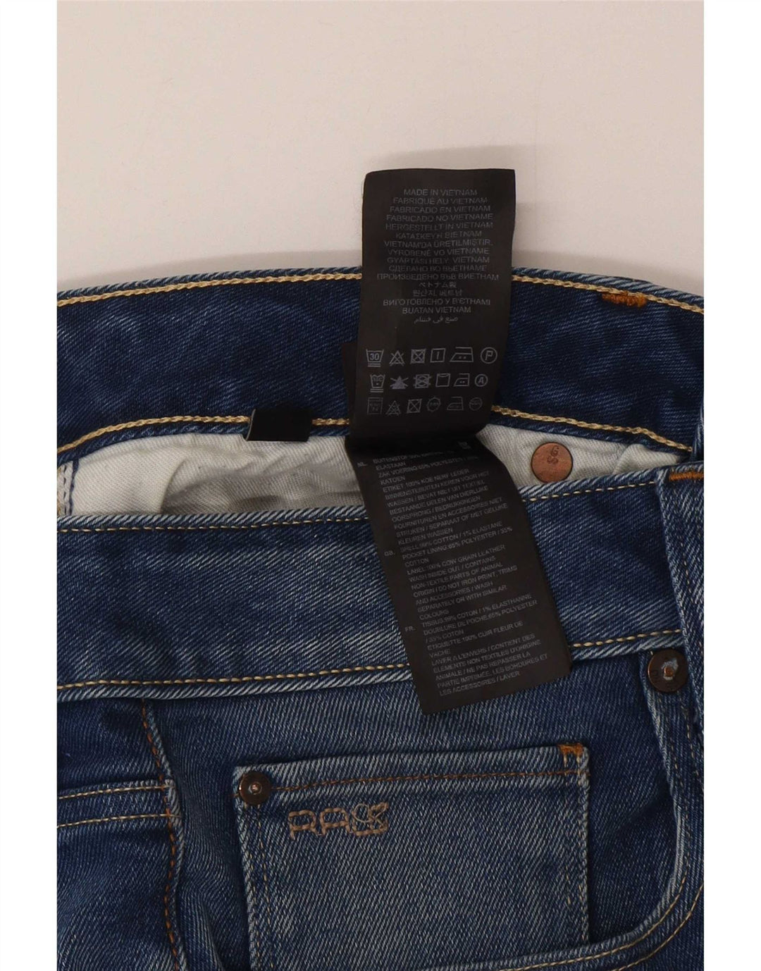Męskie jeansy slim G-Star W34 L32 Niebieskie bawełniane