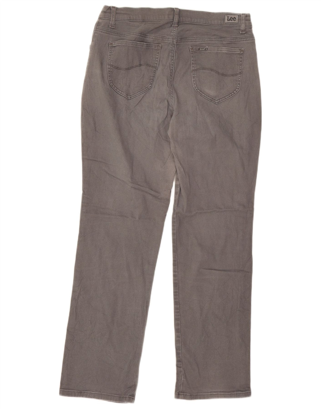 Damskie proste dżinsy LEE ze średnim stanem i regularnym krojem W32 L29 szare