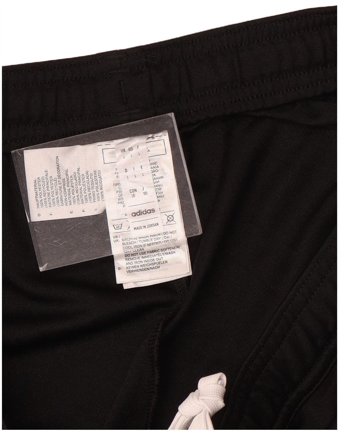 Męskie spodnie dresowe Adidas Aeroready, duże, czarne, poliestrowe