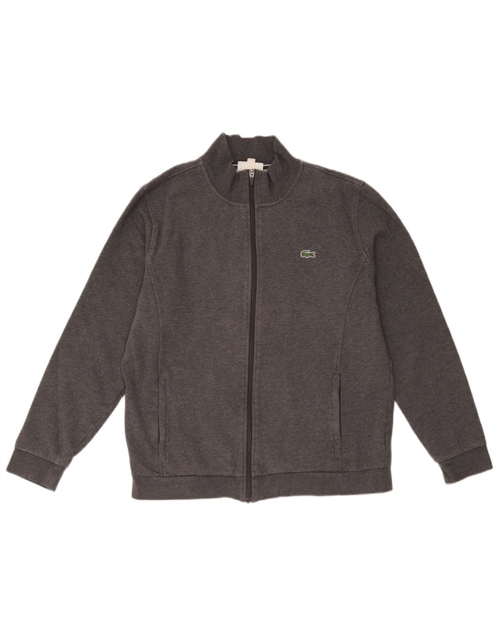 Lacoste Męska bluza dresowa, rozmiar 6 XL, szara bawełna