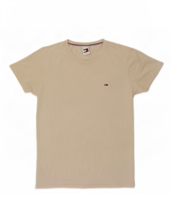 T-shirt męski Tommy Hilfiger Top XL, beżowy, bawełniany