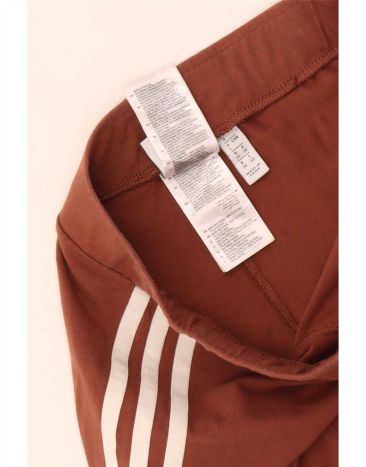 Legginsy Damskie Adidas UK 8 Małe Brązowe Bawełniane