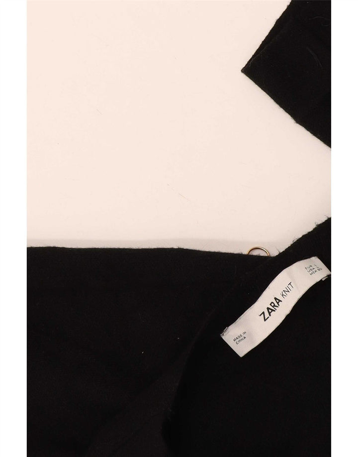 Sweter damski Zara Longline Open Cardigan UK 16, duży, czarny