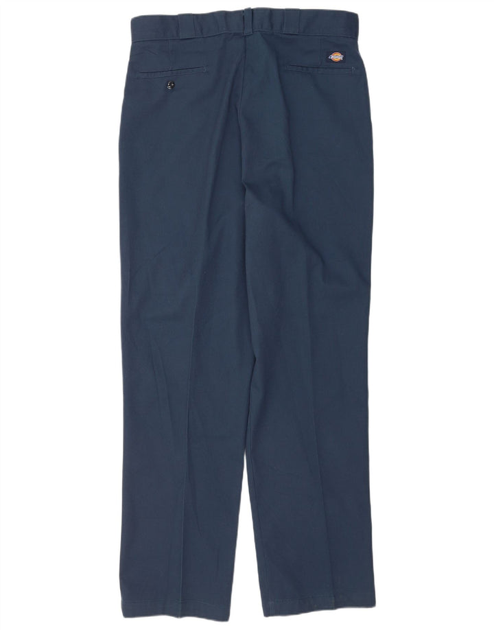 Męskie proste spodnie chino Dickies W38 L34 granatowy poliester