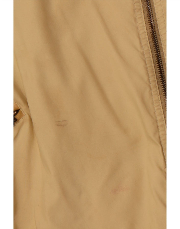 Damska kurtka użytkowa VINTAGE UK 16, duża, beżowa, z blokami kolorów