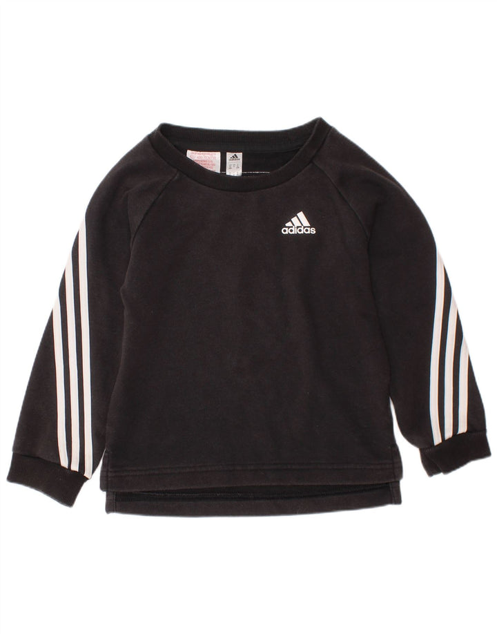Bluza chłopięca ADIDAS Baby, 18-24 miesięcy, czarna, bawełniana
