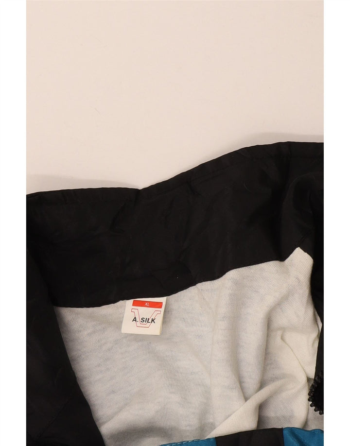 Męska kurtka dresowa w stylu vintage XL w kolorze niebieskim