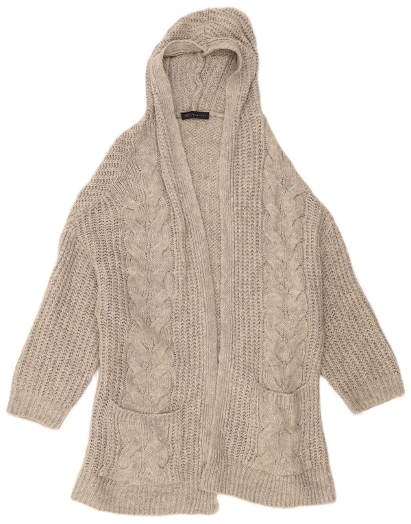Marks & Spencer Damski sweter rozpinany z kapturem, UK 14, średni szary