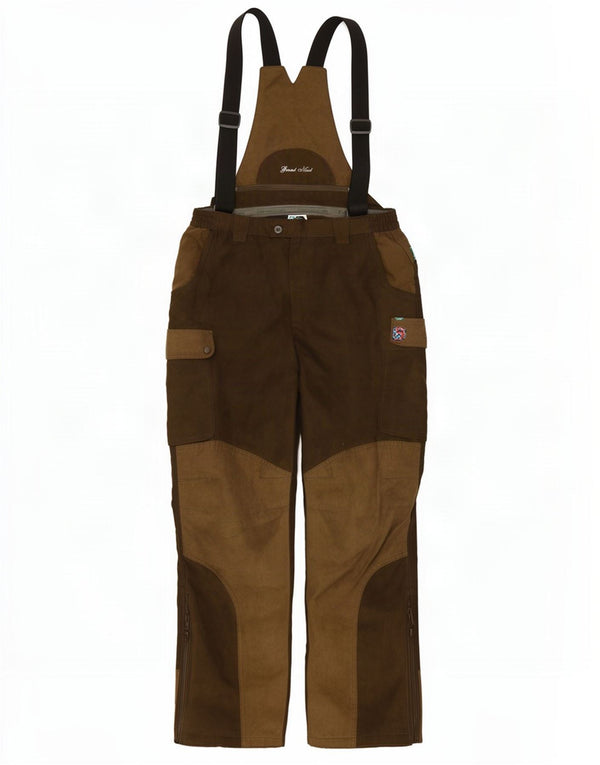 Męskie spodnie ogrodniczki cargo Percussion W34 L31 Khaki, blok kolorów