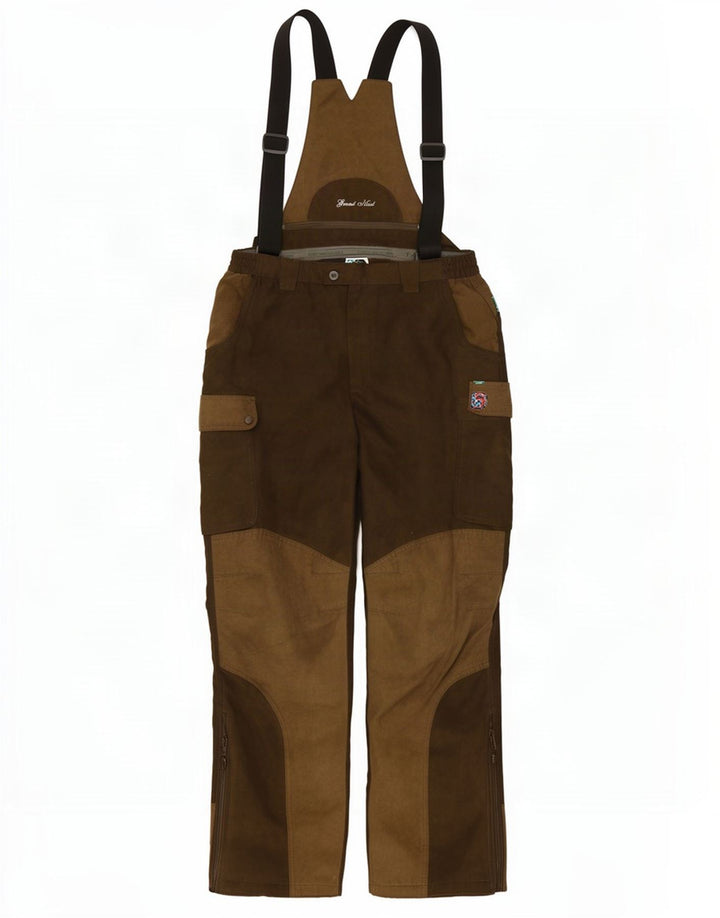 Męskie spodnie ogrodniczki cargo Percussion W34 L31 Khaki, blok kolorów