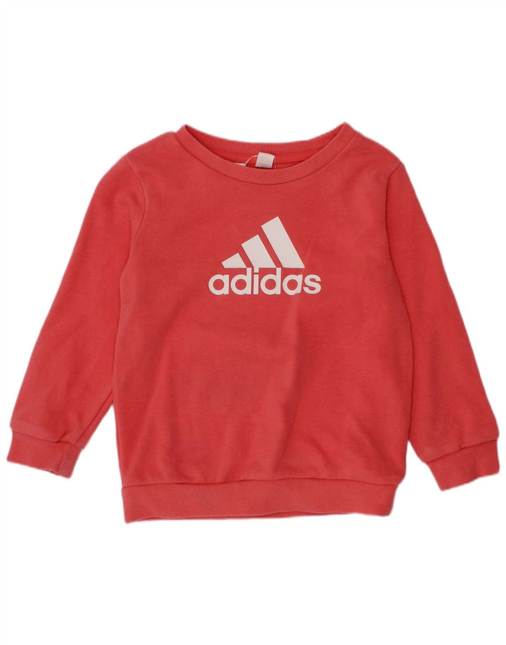 Dres dziewczęcy ADIDAS Graphic, pełny, 2-3 lata, czerwony, bawełniany