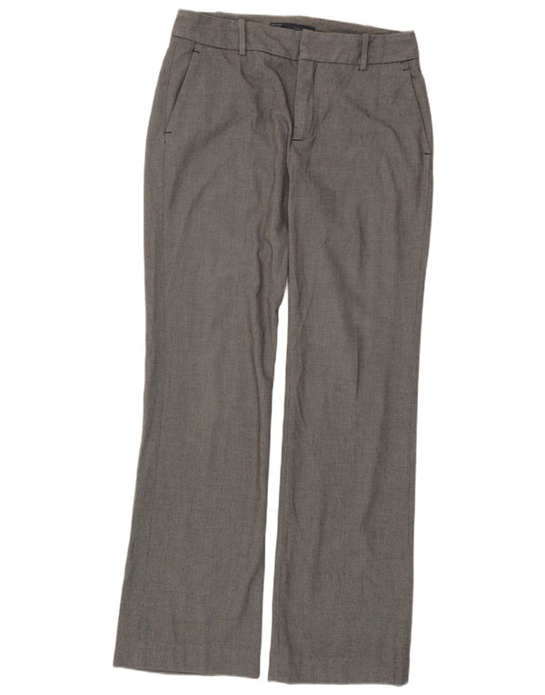 Zara Womens Bootcut Chino Trousers EU 40 Medium W30 L32 Grey Spotted