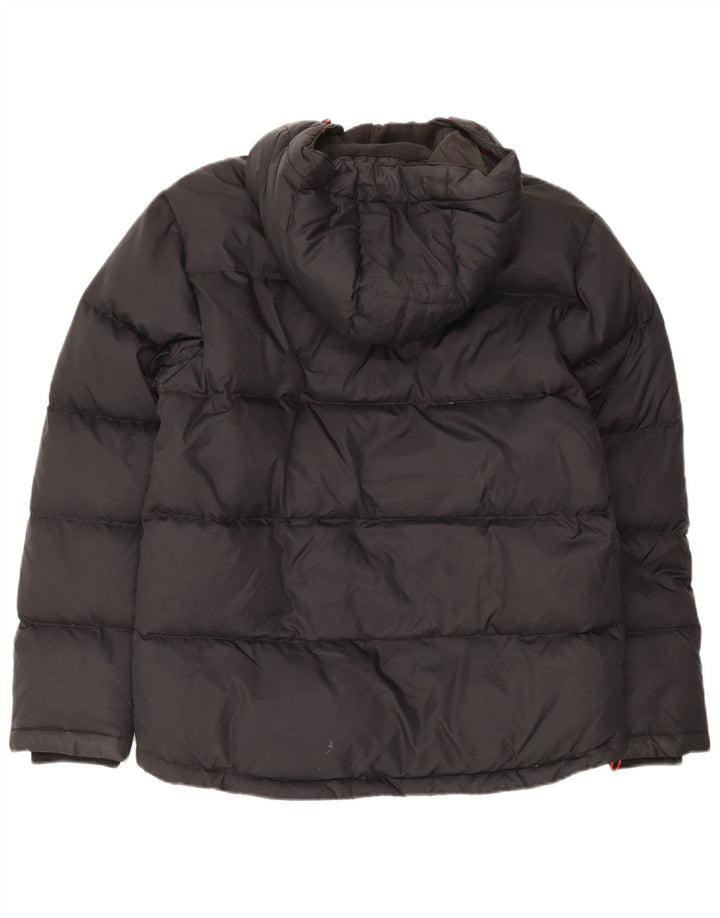 Męska ocieplana kurtka z kapturem Mountain Warehouse UK 38, średni czarny nylon