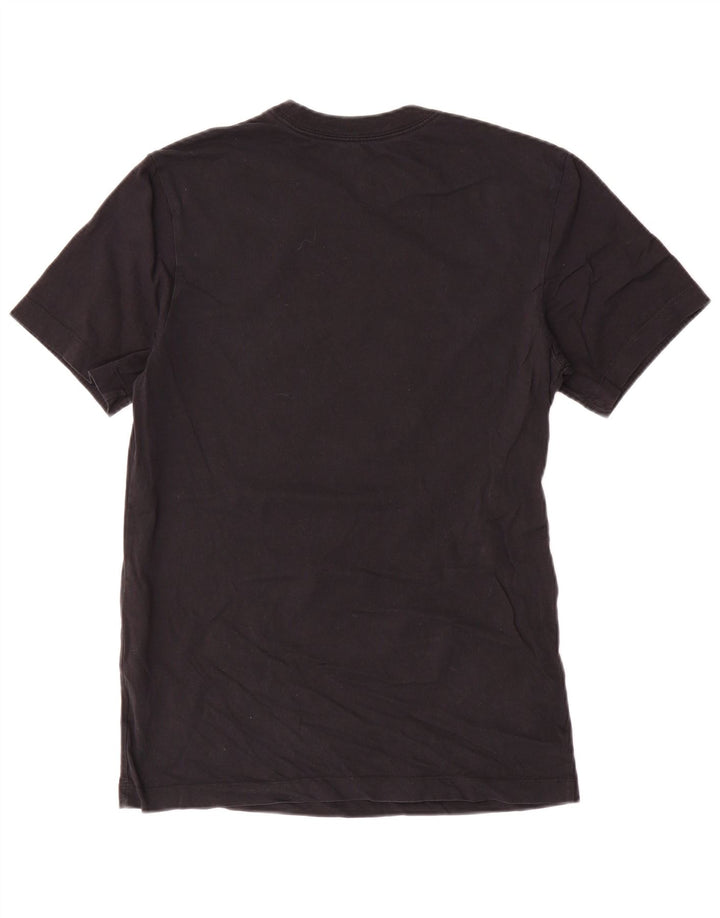 Męski T-shirt z grafiką Nike, mały, czarny, bawełniany