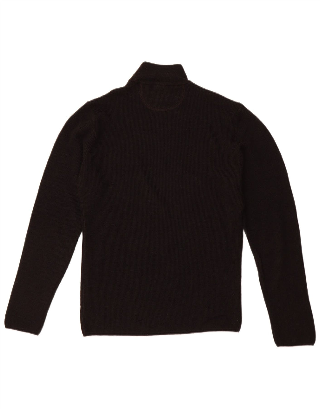 ARMANI JEANS Męski sweter z golfem, średniej wielkości czarna wełna